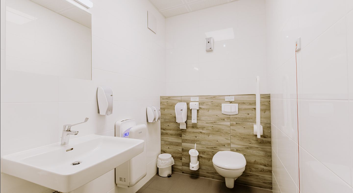 Barrierefreie Toilette